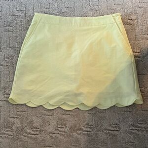 Walter Hagen Golf Yellow Scalloped Hem Skirt